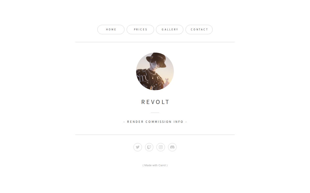 Carrd profile picture for @revolt
